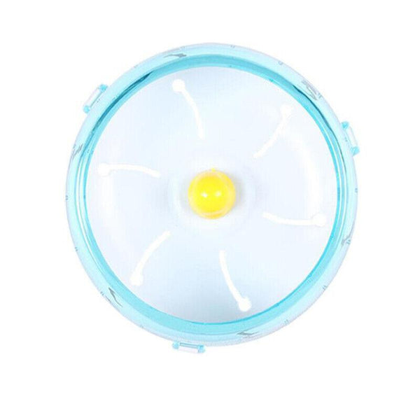 Blue Hamster Guinea Pig Running Disc Cage Accessories Round Wheel Pet Toys 12Cm Small Animal Supplies