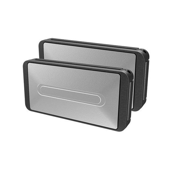 2X Car Shoulder Strap Positioning Clip Buckle Adjuster For Driving Comfort Silver Other Car Interior