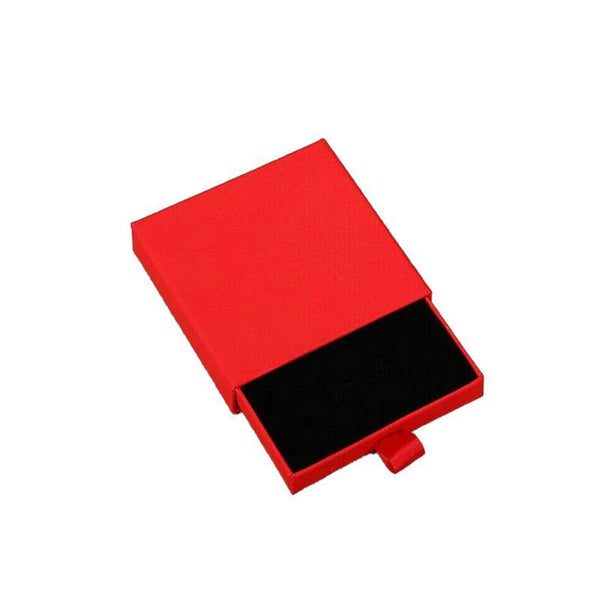 Cardboard Jewellery Gift Boxes Drawer Style Necklace Ring Earring Pendant Bracelet Case Red Jewellery Boxes