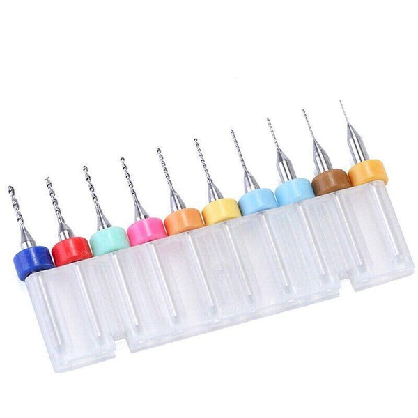 10X Tungsten Steel Micro 0.1 1.2Mm For Rotary Tool 0.3 Drill Bits