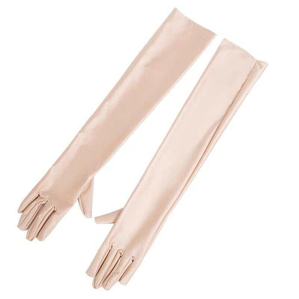 Elegant Long Satin Evening Gloves Formal Dress Accessory Opera Prom Party Women Gloves & Mittens