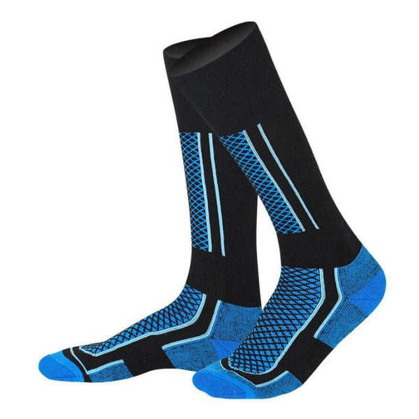 Men Women Long Warm Breathable Ski Socks Thicken Winter Sports Pink&White(33 39) Womens Socks