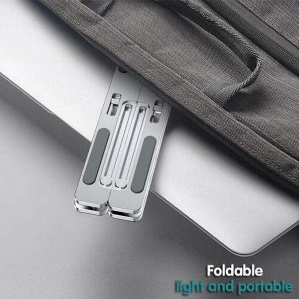 Laptop Stand Aluminum Alloy Desktop Holder For 11 To 17.3 Inch Silver Stands Holders & Car Mounts