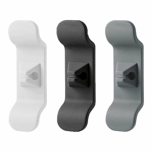 Cord Organizer Wrap Holder 4Pcs Kitchen Appliance Cable Winder Adhesive Clip 2Pcs White+2Pcs Black Cable Ties & Organisers