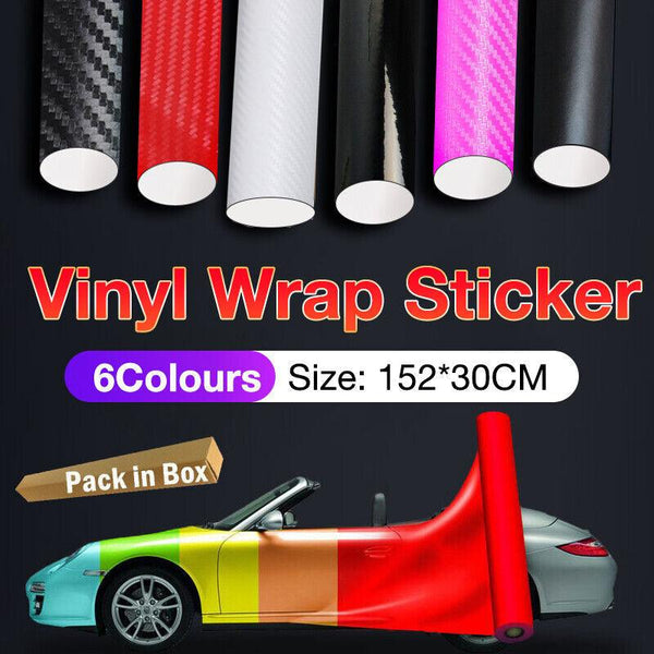 152X 30Cm Car Vinyl Wrap Carbon Fiber Matt Satin Glossy Multi Color Tint Sticker Black Window Tint