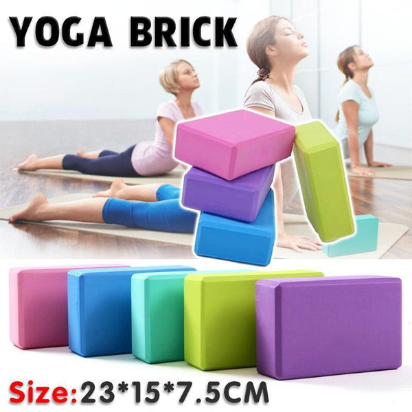 2Pcs Yoga Blocks Foam Brick Fitness Exercise Stretch Gym Pilates Tool Blackish Green Yoga & Pilates Accessories