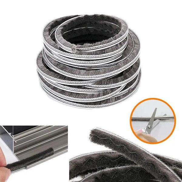 10M Hairy Seal Brush For Door & Window Draught Exclusion 5X6mm (10M) Other Door Hardware