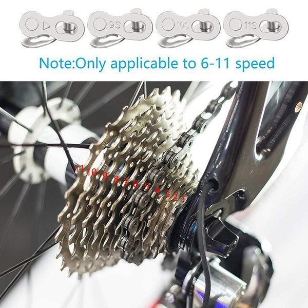 5 Pairs Bike Chain Master Link Connector For 6 7 8 9 10 11 Speed With Removal Tool Chains