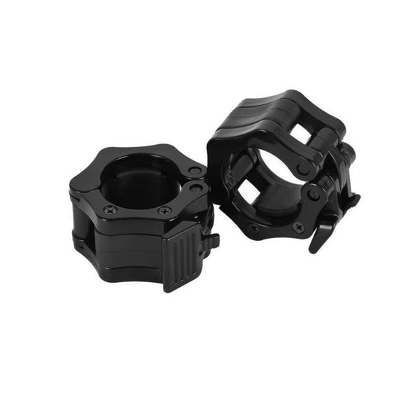 50Mm Barbell Clamp Collar Clip Olympic Weightlifting Lift Spring Lock Black Barbells & Attachments