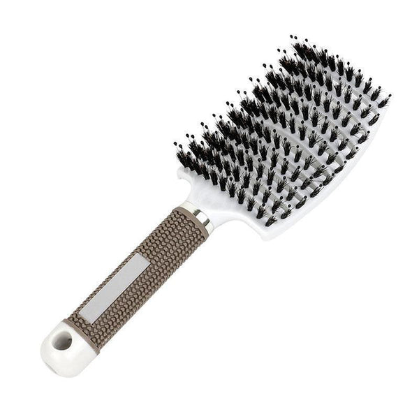Detangle Nylon Boar Bristle Brush Hairbrush Smooth Head Scalp Massage Comb Brushes & Combs