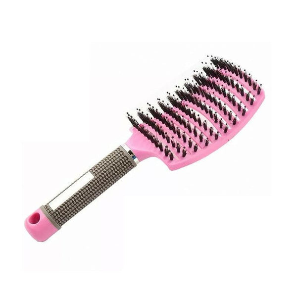 Detangle Nylon Boar Bristle Brush Hairbrush Smooth Head Scalp Massage Comb Brushes & Combs