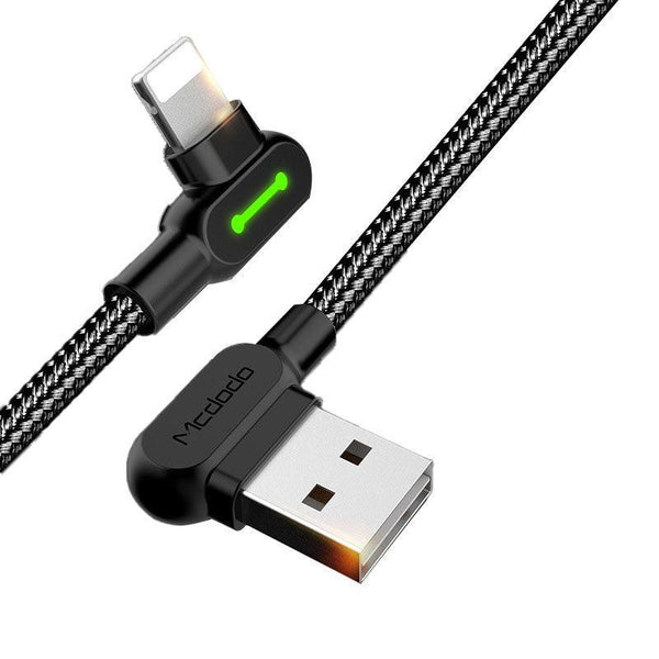 Mcdodo Fast Usb Cable Heavy Duty Charging Syn Charger Iphone 90 Degree Angle 1.2M Cables & Adapters