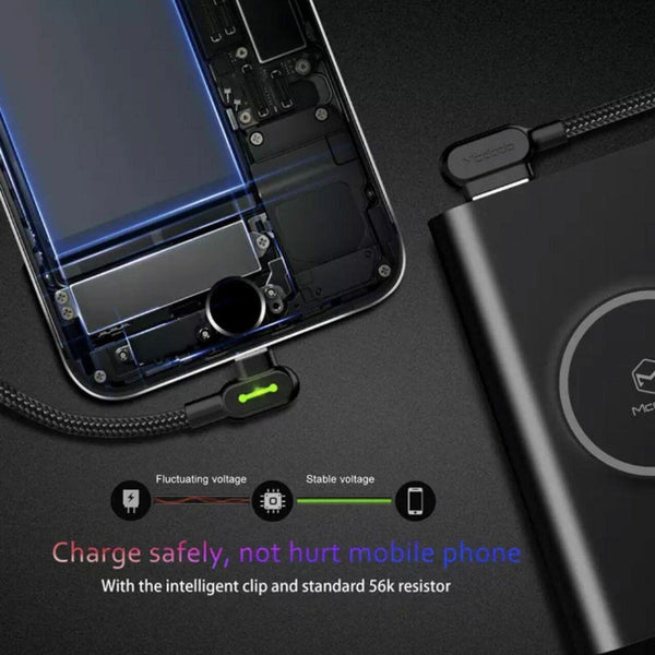 Mcdodo Fast Usb Cable Heavy Duty Charging Syn Charger Iphone 90 Degree Angle 1.8M Chargers & Cradles
