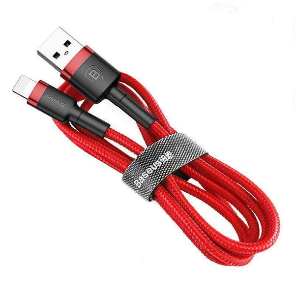 Baseus Usb Charging Cable Data Charger Cord For Iphone 13 12 11 Xs Xr 8 7 Ipad 1Pc 1M Red+ Cables & Adapters