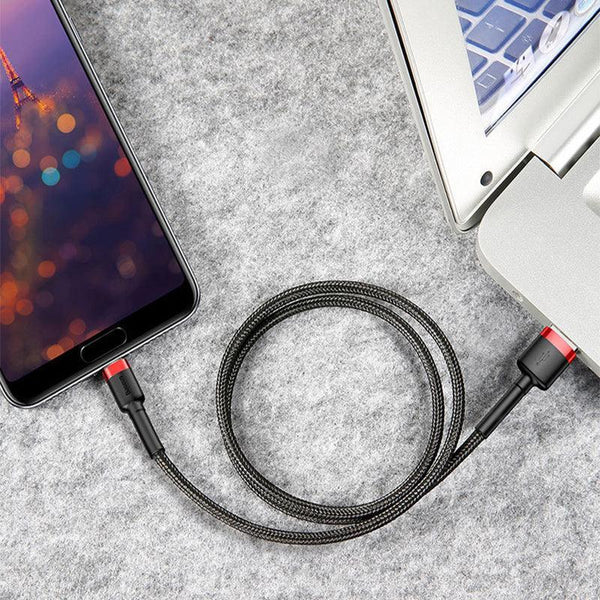 Baseus Usb To Type C Charger Cable 3A Fast Charging For Huawei 2M 1Pc Red Cables & Adapters