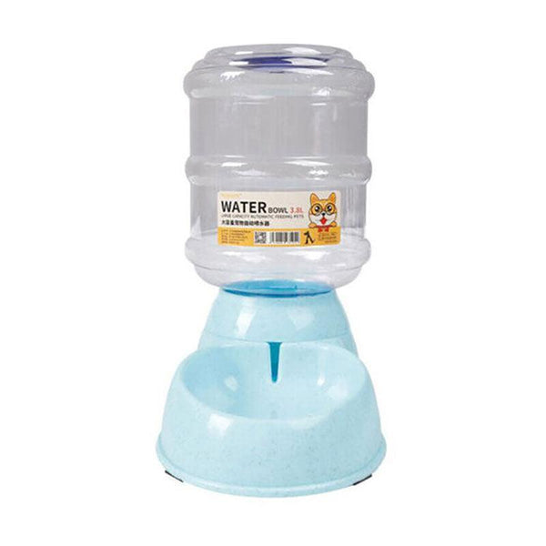 Automatic 3.8L Water Feeder Pet Dog Cat Puppy Dispenser Bowl Bottle Pink Dishes Feeders & Fountains