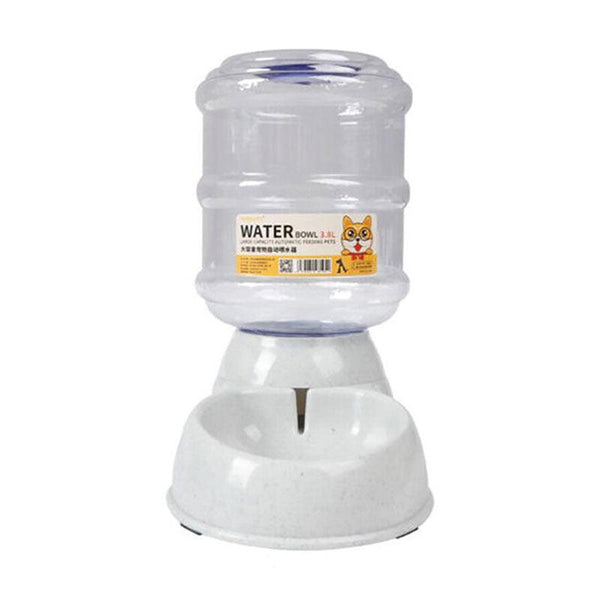 Automatic 3.8L Water Feeder Pet Dog Cat Puppy Dispenser Bowl Bottle Pink Dishes Feeders & Fountains