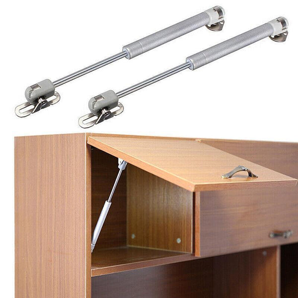 4Pcs 60N Gas Strut Kitchen Cabinet Cupboard Door Hinges Stays Black Cabinets & Cupboards