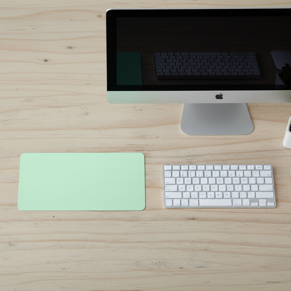 Large Leather Gaming Mouse Pad Waterproof Desk Keyboard Mat 120 X 60Cm Light Green Mouse Pads & Wrist Rests