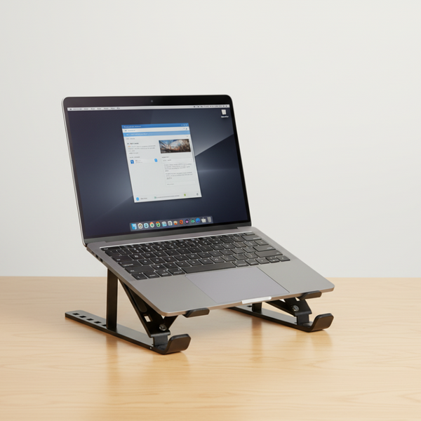 Laptop Stand Aluminum Alloy Desktop Holder For 11 To 17.3 Inch Black Stands Holders & Car Mounts