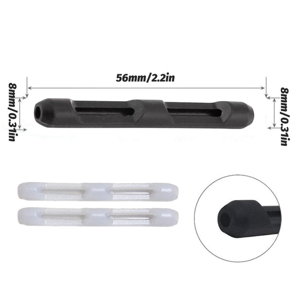 Silicone Eyeglasses Temple Hook Anti Slip Ear Grip Tips Holder For Glasses Spectacles Transparent 1Pair Eyeglass Cases & Storage