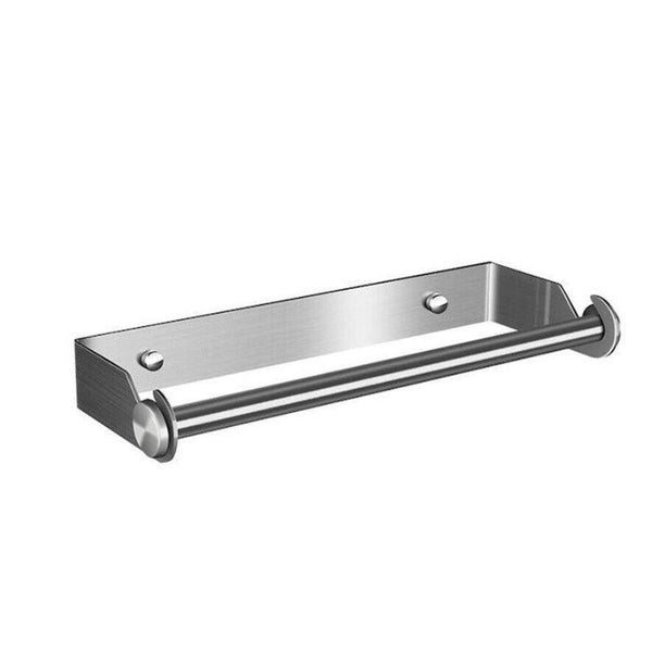 Paper Towel Holder Under Cabinet Wall Mount Stainless Steel Rack Kitchen Silver Paper Towel Holders