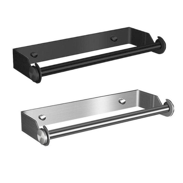 Paper Towel Holder Under Cabinet Wall Mount Stainless Steel Rack Kitchen Black Paper Towel Holders