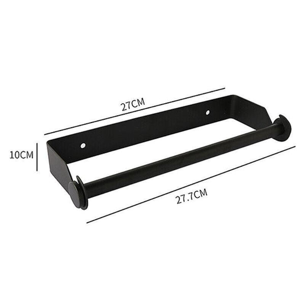 Paper Towel Holder Under Cabinet Wall Mount Stainless Steel Rack Kitchen Black Paper Towel Holders