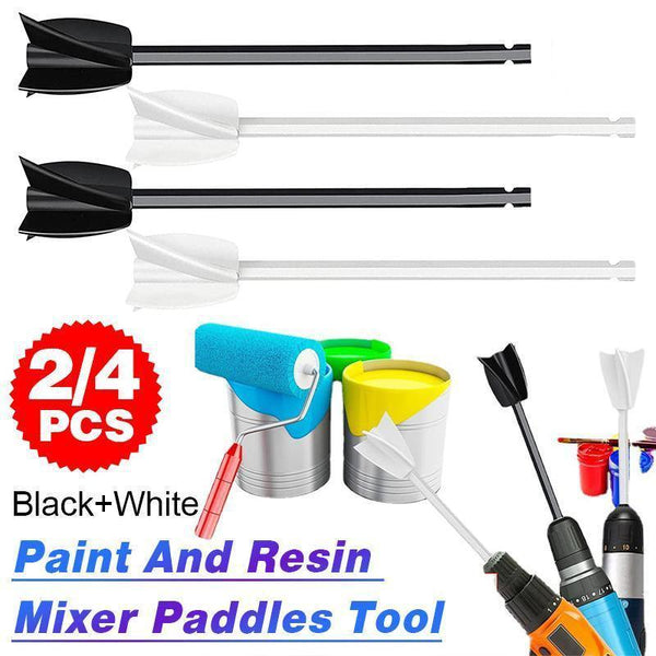 Epoxy Mixer Attachment For Drill Reusable Paint And Resin Paddles Tool 2Pcs Hand Tool Accessories