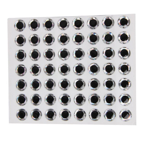 100Pcs Fish Eyes 3D Holographic Lure Fly Tying Jigs Crafts Dolls 5Mm / Silver Baits & Lures