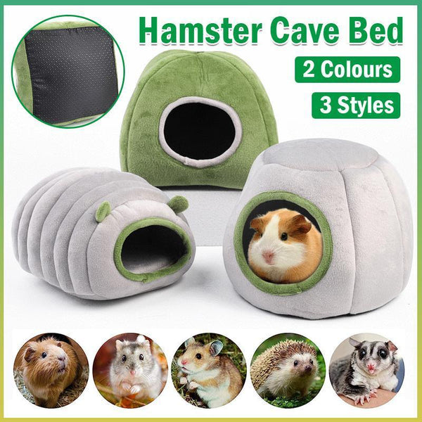 Soft Small Animal Guinea Pig Cozy Warm Pet Tent Hamster House Hideout Cave Bed Grey Sheep Small Animal Supplies