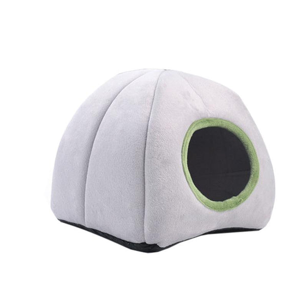 Soft Small Animal Guinea Pig Cozy Warm Pet Tent Hamster House Hideout Cave Bed Grey Sheep Small Animal Supplies