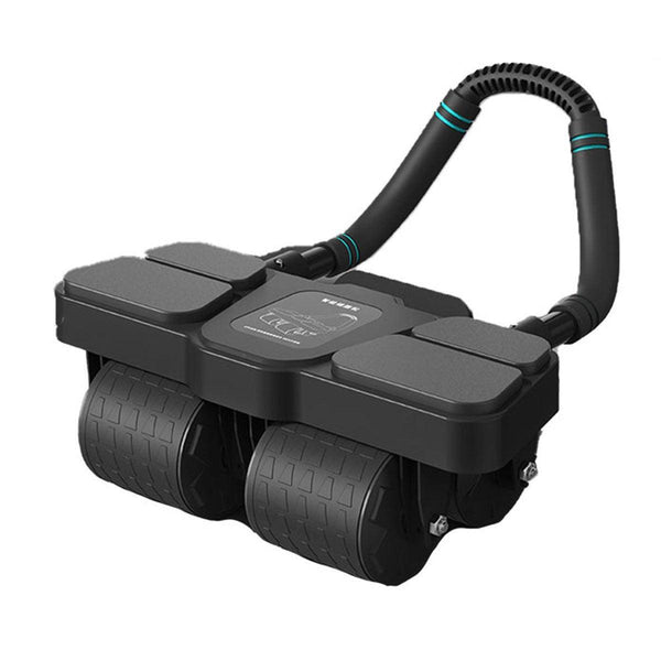 Four Wheel Abdominal Roller Automatic Rebound Machine Home Fitness Equipment Orange Abdominal Machines