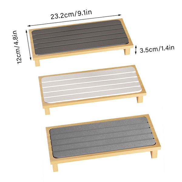 Countertop Absorbent Drainage Mat Sink Splash Pad Bathroom Tray Water Catcher Dark Grey Other Bathroom Accessories