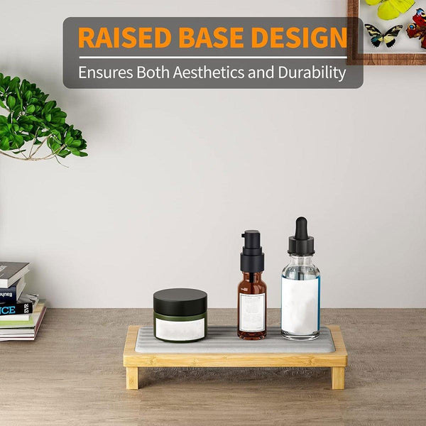 Countertop Absorbent Drainage Mat Sink Splash Pad Bathroom Tray Water Catcher Dark Grey Other Bathroom Accessories