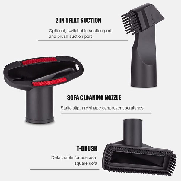 6Pcs Vacuum Cleaner Accessory Suction Head Suitable For 32Mm Inner Diameter Fit Vacuum Cleaner Parts
