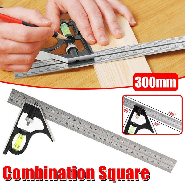 300Mm Horizontal Movable Angle Ruler Adjustable Measuring Tool For Engineering Other Measuring & Layout Tools