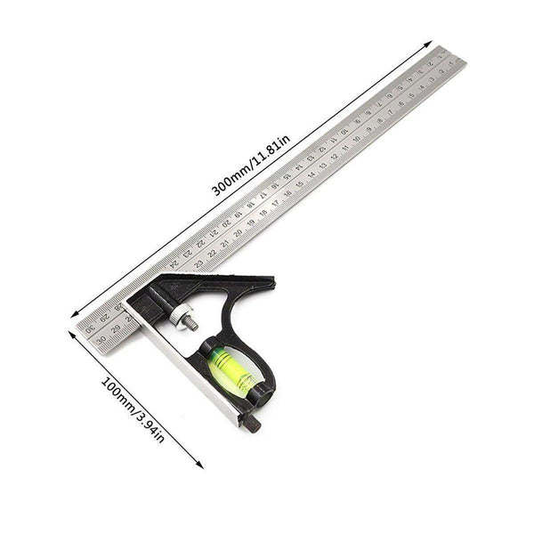 300Mm Horizontal Movable Angle Ruler Adjustable Measuring Tool For Engineering Other Measuring & Layout Tools
