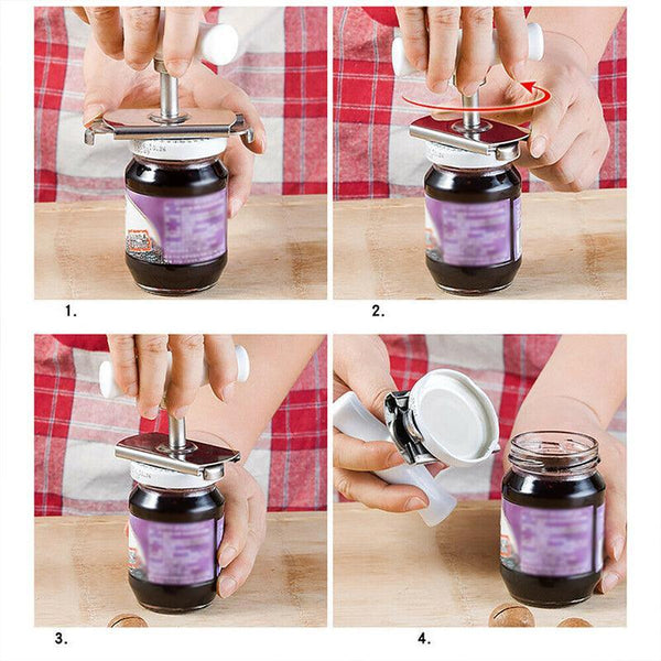 Stainless Steel Jar Opener Bottle Lid Remover For Kitchen Use Can Openers