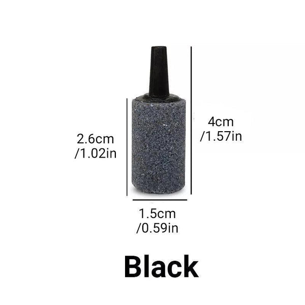 10Pcs Air Stone Aerator Diffusers For Aquarium Oxygen Bubbles Black Aquariums