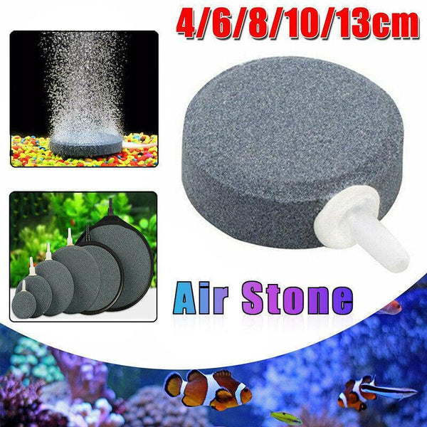 Round Air Stone Disk Bubble Diffuser Airstone Hydroponics Aquarium Fish Tank 10Cm Air Pumps
