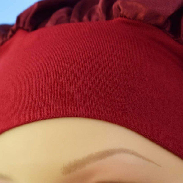 Sleeping Bonnet Hair Wrap Silk Satin Cap Women Elastic Night Soft Hat Headwear Light Green Hair Accessories