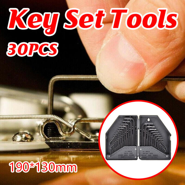 30Pcs Hex Key Metric & Imperial Allen Alan Allan Set Tools Kit Crv Au Stock Hex Keys & Hex Wrenches