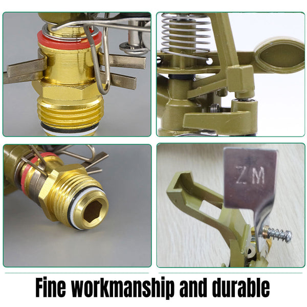 360 Degrees Alloy Sprinkler Head Garden Lawn Rotating Nozzle Adjustable Angle Durable Lawn Sprinklers & Sprinkler Heads