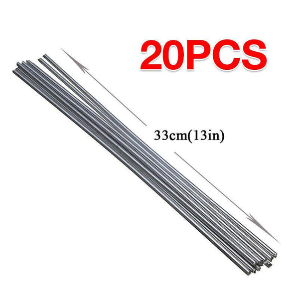 10 50X Aluminium Low Temp Welding Rods Durable Flux Cored Brazing Repair Sticks 2*330Mm 50Pcs Welding & Soldering Tools