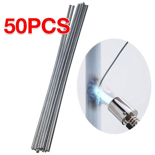 10 50X Aluminium Low Temp Welding Rods Durable Flux Cored Brazing Repair Sticks 2*330Mm 50Pcs Welding & Soldering Tools