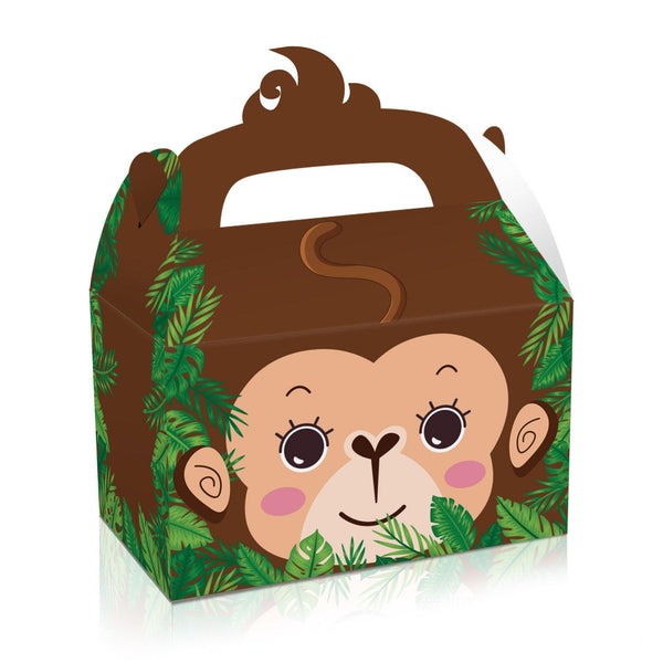 24X Jungle Safari Animal Bag Favour Present Wrapping Candy Cookie Gift Boxes