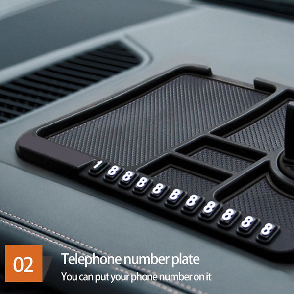 Car Mobile Phone Holder Dashboard Mount Mat Non Slip Grip Stand Anti Pad Black Mounts & Holders