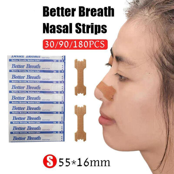 Nasal Strips Stop Snoring Breathe Better Easy Right Anti Snore Nose Medium Sleeping Nose Clips