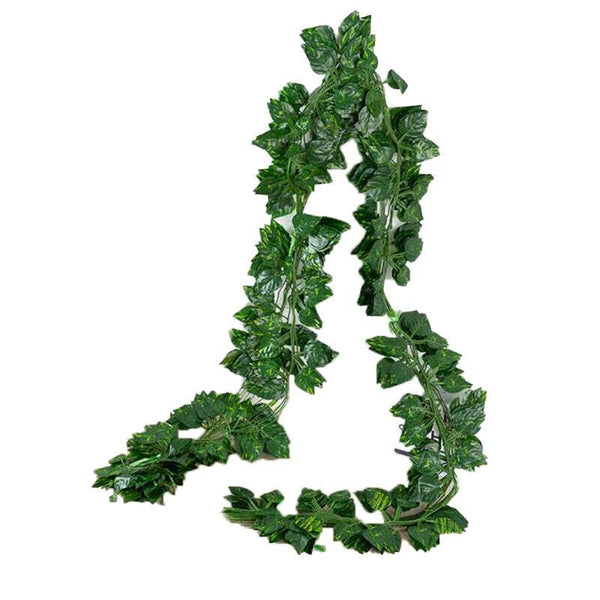 12 X 2M Artificial Ivy Vine Fake Foliage Flower Hanging Leaf Garland Plant Party Scindapsus Leaves Artificial Plants